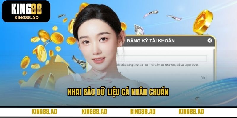 Khai báo dữ liệu cá nhân chuẩn