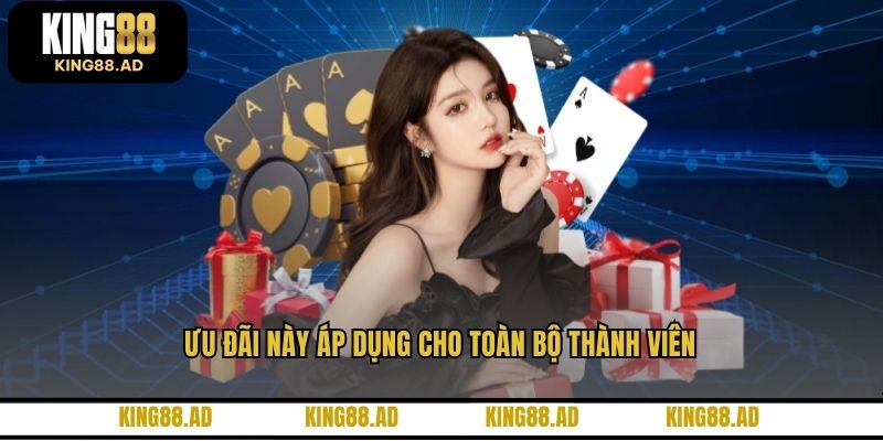 Ưu đãi này áp dụng cho toàn bộ thành viên